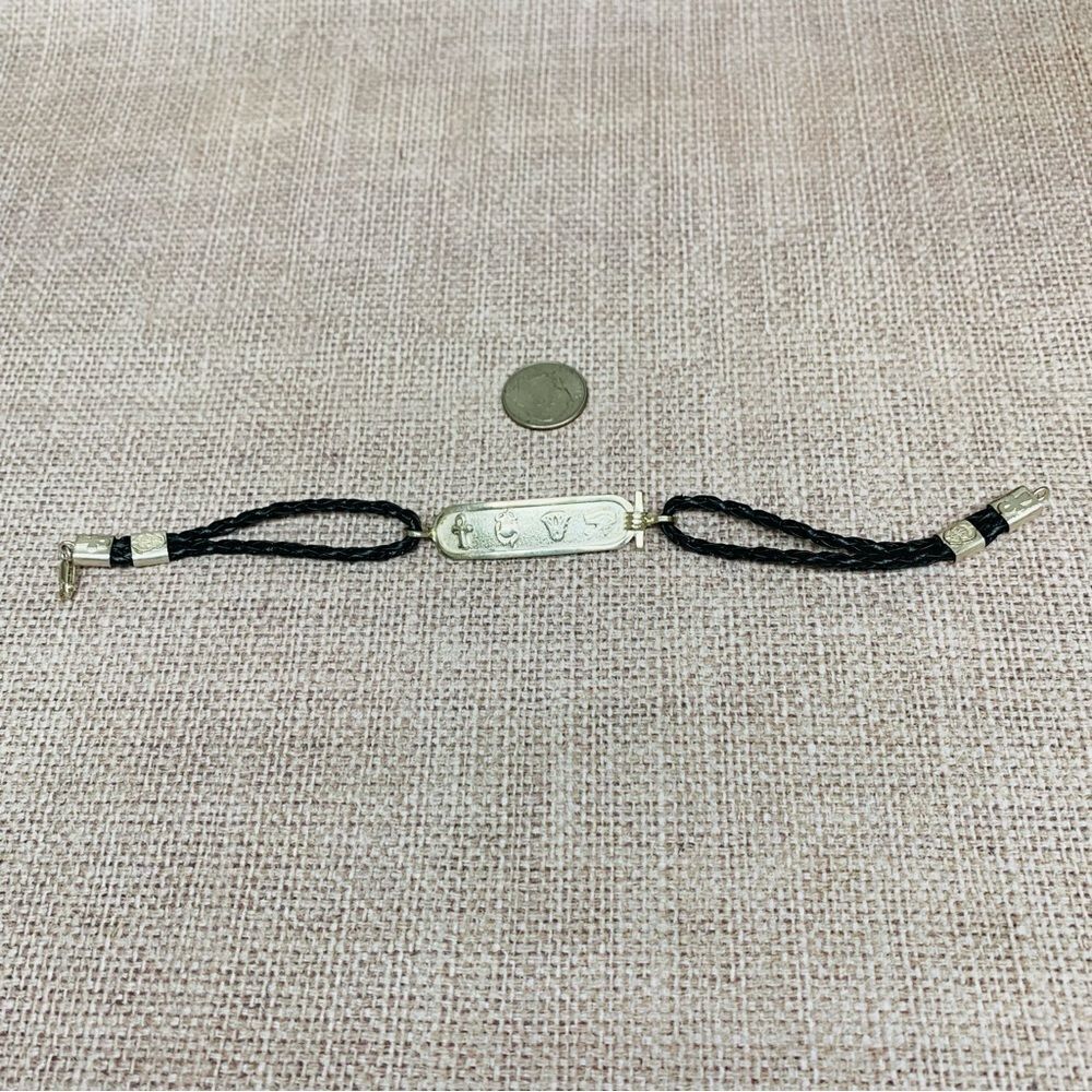 Sterling Silver Hieroglyphics Bracelet